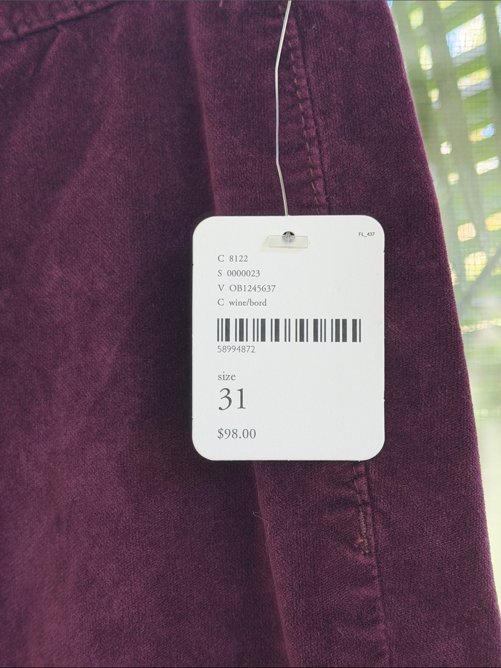 NWT Free People Just Float On Boho Wide Flare Leg Purple Velvet Pants - Picture 5 of 16